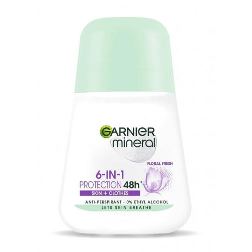 GARNIER WOMAN ROLL-ON 50 MLL PROT 6 FLORAL FRESH/ роликовый дезодорант