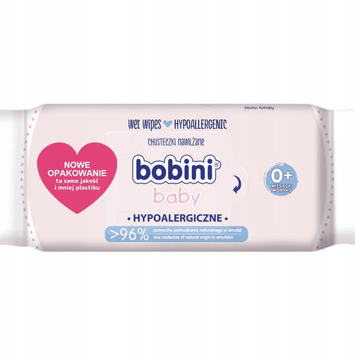 BOBINI детские влажные салфетки гипоаллергенные 60 шт