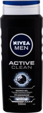 NIVEA гель для душа 500ML MEN ACTIVE CLEAN/Активный