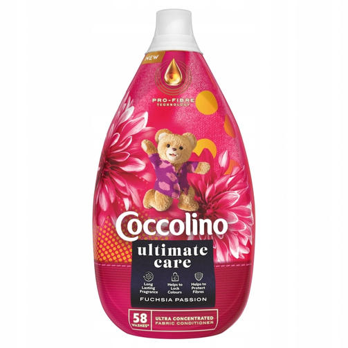 COCCOLINO кондиционер суперконцентрат для белья 870 ML FUCHSIA PASSION (58 стирок)