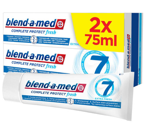 BLEND A MED зубная паста 2*75ml C7 EXTRA FRESH/мегасвежесть