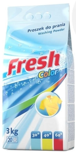 FRESH 3 кг стиральный порошок для ЦВЕТНЫХ тканей