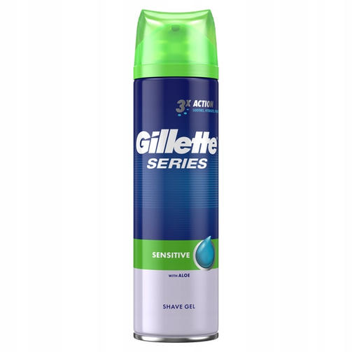 GILLETTE 240 ML гель для бритья SERIES SENSITIVE