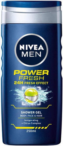 NIVEA гель для душа 500ML MEN POWER REFRESH/ Восстановление