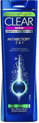 CLEAR 400ML шампунь MEN АКТИВСПОРТ 2 в1/двойное действие