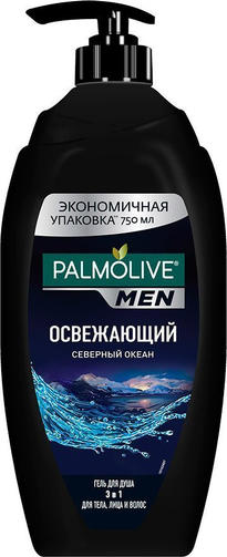 PALMOLIVE 750ML гель д/душа MEN REFRESHING помпа/освежающий