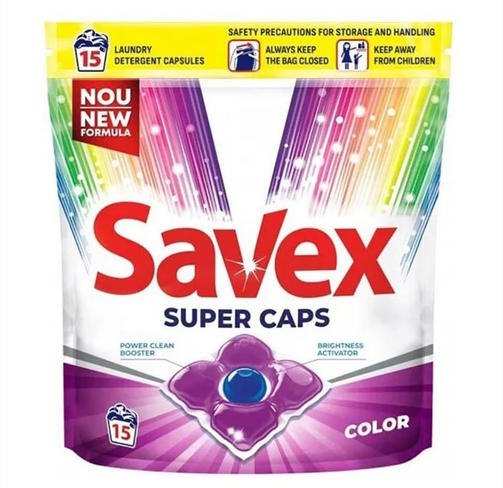 SAVEX 15 шт 2w1 COLOR/капсулы для стирки