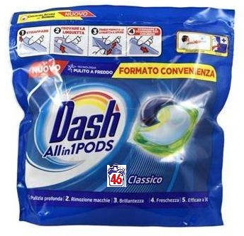 DASH 46 капсулы для стирки UNIWERSAL 3w1