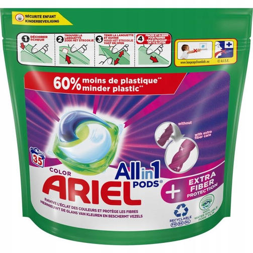 ARIEL 35 FIBER+COLOR (сохранение цвета) /капсулы для стирки