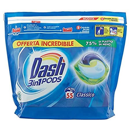 DASH 55 капсулы для стирки UNIWERSAL 3w1