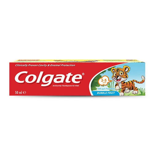 COLGATE 50ML JUNIOR BUBBLE FRUIT (для детей с 2 до 5 лет) /зубная паста