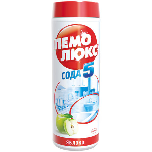 ПЕМОЛЮКС 480 гр чистящее средство СОДА 5 ЯБЛОКО