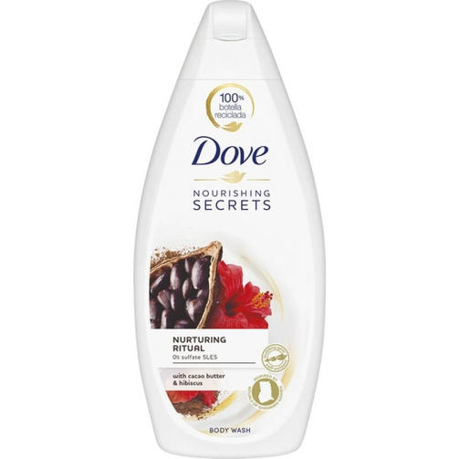 DOVE гель для душа 500мл CACAO BUTTER&HIBISCUS/ритуал красоты питание