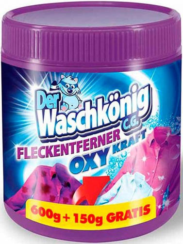 DER WASCHKONIG C.G.кислородный пятновыводитель 750 гр для цветных тканей