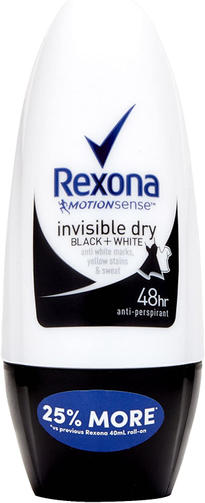 REXONA DEO ROLL-ON 50ML INVISIBLE B&W