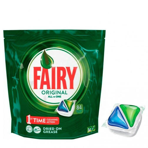FAIRY 84шт ALL IN ONE REGULAR /таблетки для посудомоечных машин