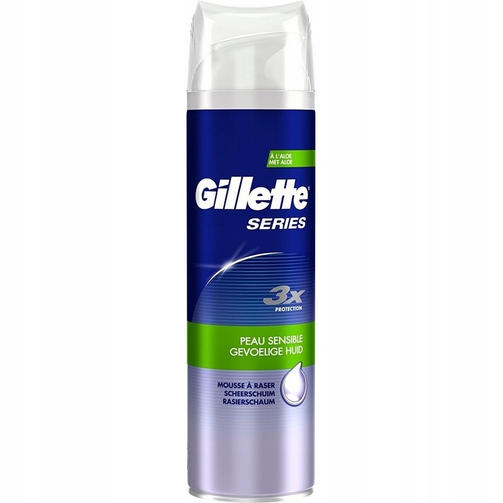 GILLETTE 250 ML пена для бритья SERIES SENSITIVE