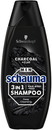 SCHAUMA Шампунь 400 мл MEN CHARCOAL