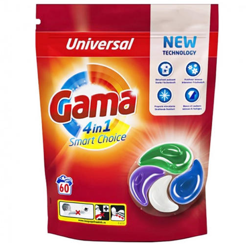 GAMA 60 капсулы для стирки UNIWERSAL SMART CHOICE 4w1