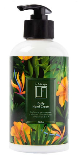 La Fabrique 300 мл Крем для рук увлажняющий Daily Hand Cream / Цветочный