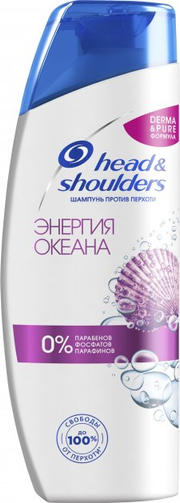 HEAD&SHOULDERS шампунь 400ML ЭНЕРГИЯ ОКЕАНА