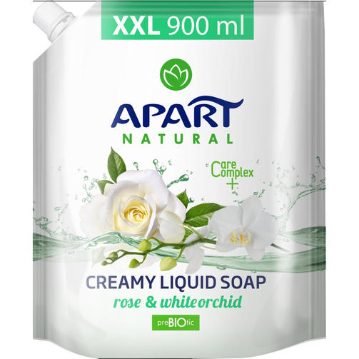 APART крем-мыло 900ML БЕЛАЯ РОЗА И ОРХИДЕЯ/запаска