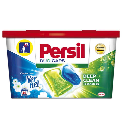 PERSIL капсулы 14 шт POWER CAPS свежесть от VERNEL 4в1