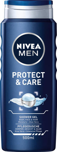 NIVEA гель для душа 500ML MEN PROTECT & CARE/Защита и уход