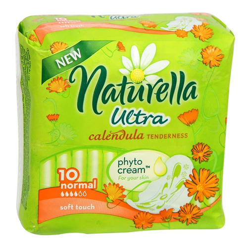 NATURELLA прокладки 10 шт ULTRA NORMAL CALENDULA на 4 капли