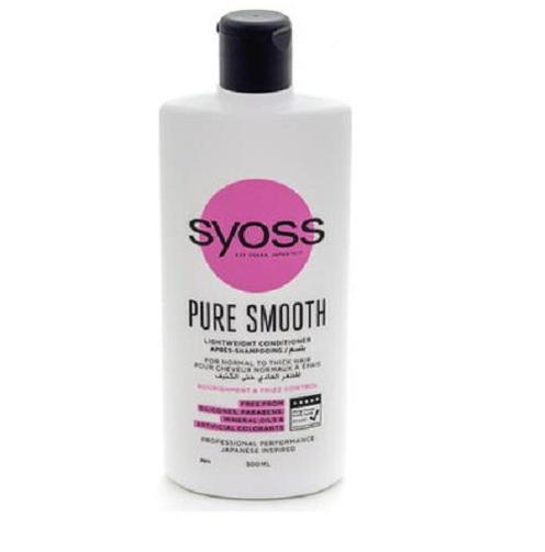 SYOSS бальзам 500мл PURE SMOOTH/ для нормальных и густых волос