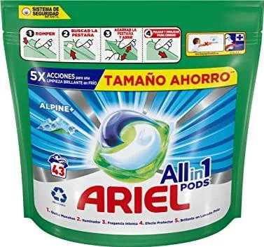 ARIEL 43 ALPINE/капсулы для стирки