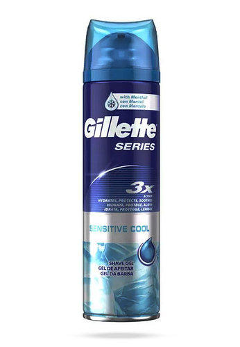 GILLETTE 200 ML гель для бритья SENSITIVE COOL