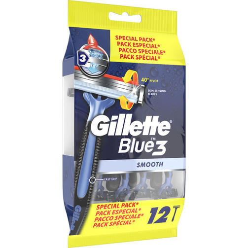 GILLETTE BLUE3 SMOOTH 12 шт/одноразовые станки