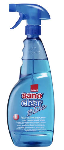 SANO 1L спрей для чистки стекол и зеркал BLUE CLEAR