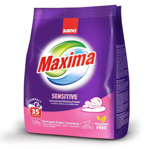 SANO 1,25 кг стиральный порошок MAXIMA SENSITIVE/гипоаллергенный
