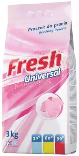 FRESH 3 кг стиральный порошок для УНИВЕРСАЛЬНЫЙ