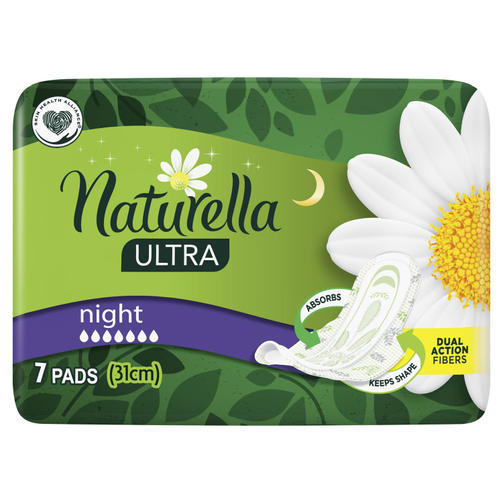NATURELLA прокладки 7 шт ULTRA NIGHT/на 6 капель
