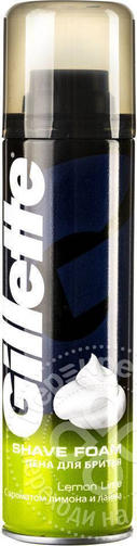 GILLETTE 200 ML пена для бритья LIME