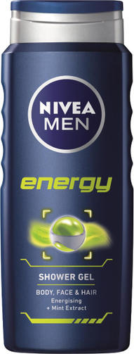 NIVEA гель для душа 500ML MEN ENERGY/Энергетический