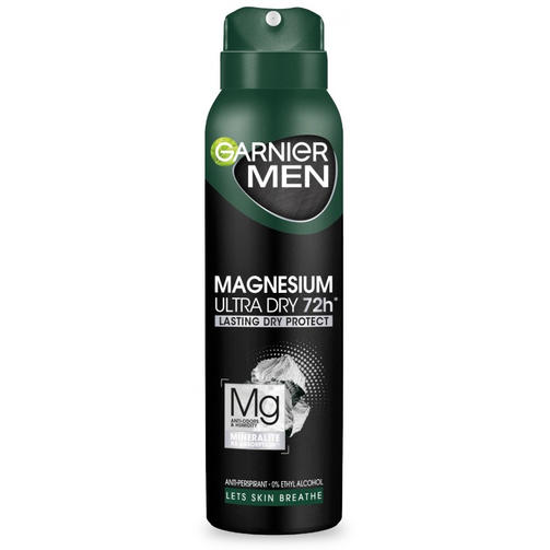 GARNIER MEN DEO SPRAY 150 ML ULTRA DRY MAGNESIUM/дезодорант-спрей