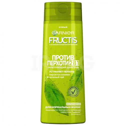 FRUCTIS шампунь 250 мл 2в1 ANTI DANDRUFF/ против перхоти для нормальных волос