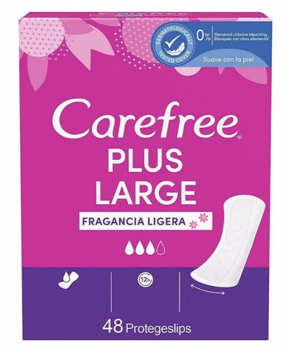 CAREFREE ежедневные прокладки LARGE PLUS 48 шт