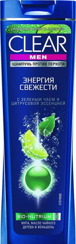 CLEAR 400ML шампунь MEN ЭНЕРГИЯ СВЕЖЕСТИ