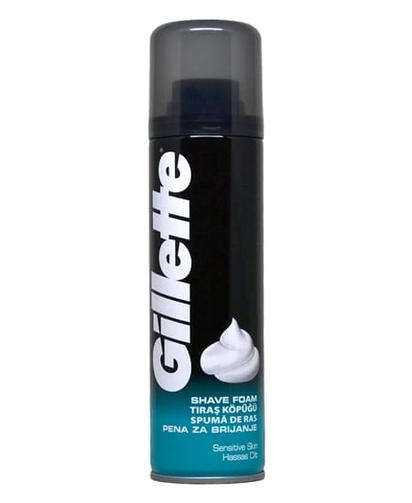 GILLETTE 200 ML пена для бритья SENSITIVE SKIN