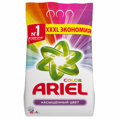 ARIEL 6кг стиральный порошок COLOR/автомат