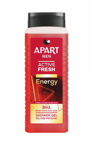 APART гель для душа 500ML MEN ACTIVE FRESH ENERGY 3w1/освежающий