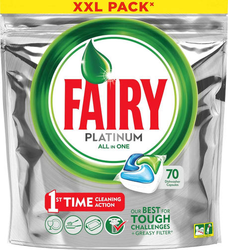 FAIRY 70шт PLATINUM REGULAR/таблетки для посудомоечных машин