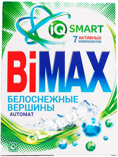 BiMAX стиральный порошок 400 гр Белоснежные Вершины