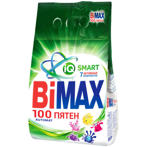 BiMAX стиральный порошок 3 кг 100 пятен