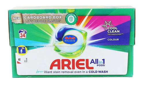 ARIEL PODS 34 Colour Cool Clean Technology/капсулы для стирки